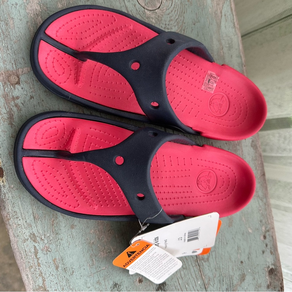 CROCS Kids Sandals - Pink and Black